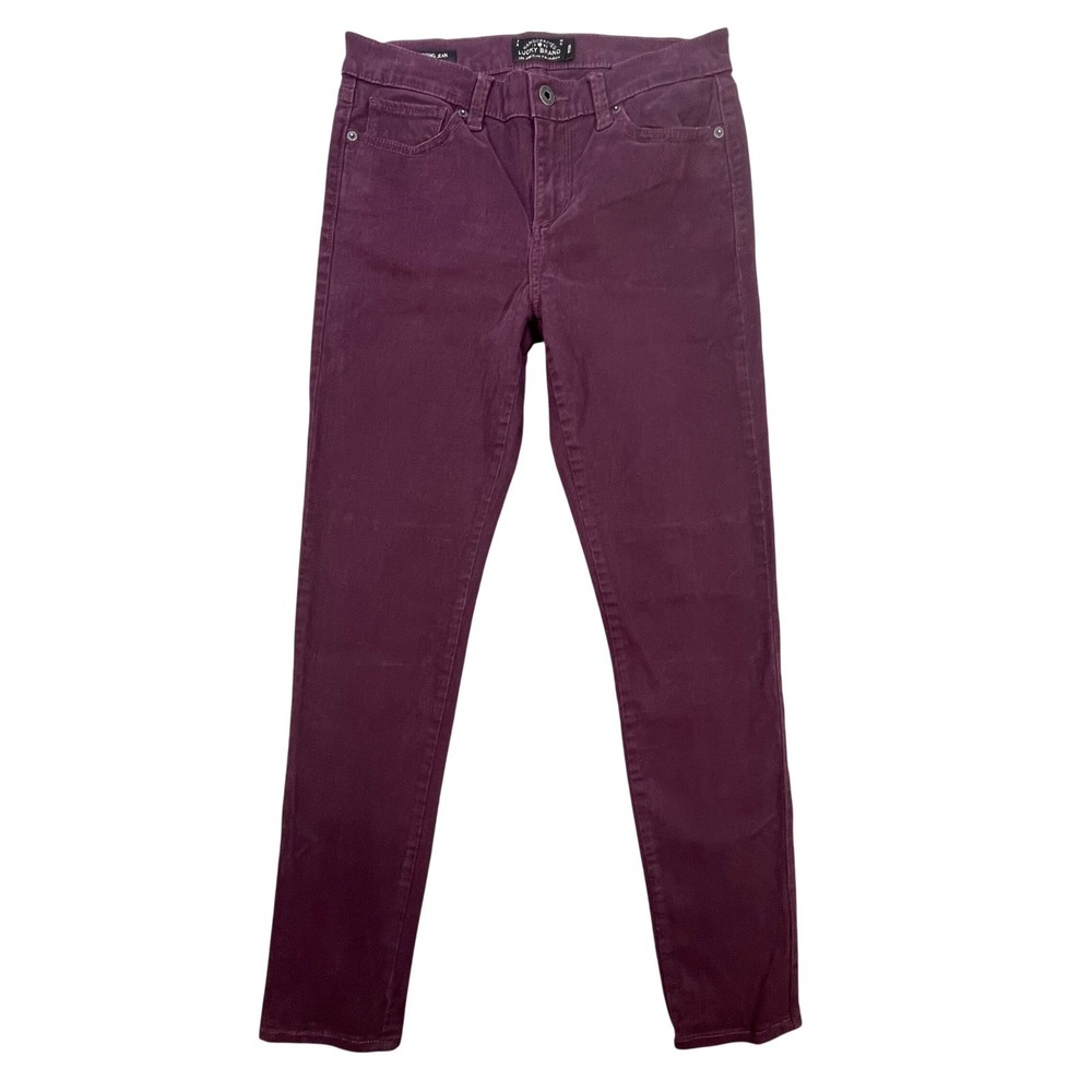 Lucky Brand Purple Brooke Legging Jeans Skinny Stretch Denim Womens Size 6